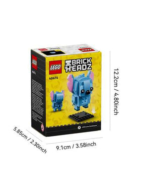 LEGO BrickHeadz 40674 - ستيتش: لعبة بناء مسلية للأعمار 10 سنوات فما فوق، هدية مثالية لعشاق ديزني، تحفز الإبداع والخيال، تصميم قابل للجمع لغرض العرض