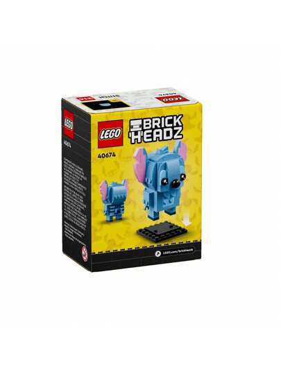 LEGO BrickHeadz 40674 - ستيتش: لعبة بناء مسلية للأعمار 10 سنوات فما فوق، هدية مثالية لعشاق ديزني، تحفز الإبداع والخيال، تصميم قابل للجمع لغرض العرض