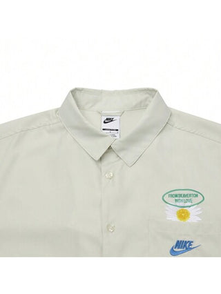 Nike قميص قصير الأكمام محبوك مزود بياقة للرجال موديل THJ3956-091