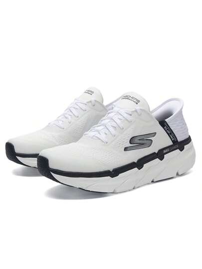 Skechers أحذية رياضية للرجال مريحة وقابلة للتنفس، أحذية خفيفة الوزن ماصة للصدمات للخارج متينة للجري، تصميم سهل الارتداء، أحذية رياضية كاجوال للتنقل اليومي [أبيض أو أسود عشوائي]