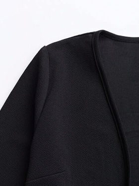 SHEIN Clasi فستان مكون من توب وتنورة طويلة بطراز منقط انيق بطراز قديم، للحفلات/عروض الرقص، بأكمام قصيرة وتنورة طويلة ، عدد القطع 2