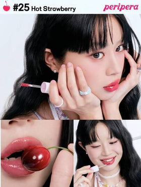 Peripera حبر جمالي كوري، تلوين مائي، لمعان شفاف للشفاه، لمعان زجاجي للشفاه، منتفخ، مرطب طبيعي، خفيف الوزن، مُنير، لون دائم، ارتداء مريح غير لزج، مناسب للارتداء مع الكمامة، بدون طبقة بيضاء، جمال كوري، مستحضرات تجميل كورية