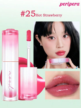 Peripera حبر جمالي كوري، تلوين مائي، لمعان شفاف للشفاه، لمعان زجاجي للشفاه، منتفخ، مرطب طبيعي، خفيف الوزن، مُنير، لون دائم، ارتداء مريح غير لزج، مناسب للارتداء مع الكمامة، بدون طبقة بيضاء، جمال كوري، مستحضرات تجميل كورية