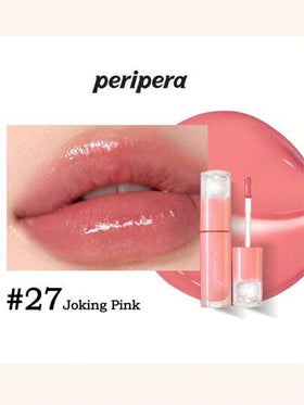 Peripera حبر جمالي كوري، تلوين مائي، لمعان شفاه مائي، لمعان شفاه زجاجي، منتفخ، مرطب طبيعي، خفيف الوزن، مُنير، لون دائم، ارتداء مريح غير لزج، مناسب للارتداء مع الكمامة، بدون طبقة بيضاء، مستحضرات تجميل كورية