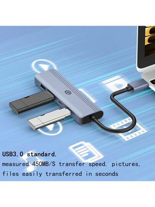 adol محور USB 3.0 ب- 4 منافذ، الإدخال: USB أنثى، الإخراج: USB 3.0 *2 + USB C *2، الطول=15 سم، للكمبيوتر المحمول، آي ماك برو، آير، ميني/برو، كمبيوتر محمول، محركات فلاش USB وأقراص صلبة محمولة وما إلى ذلك
