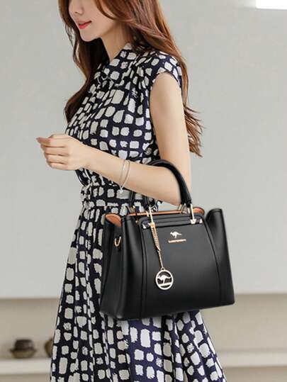 KAIDIFEINIROO حقيبة يد من الجلد الناعم للنساء، حقيبة كتف وحقيبة متقاطعة ذات طبقات ثلاثة فاخرة، حقيبة رسول ذات سعة كبيرة للتسوق، حقيبة تسوق عملية للمكتب والأعمال والعمل