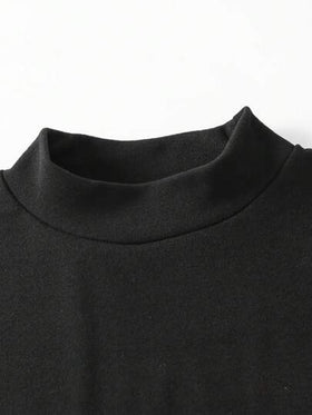 SHEIN طقم سروال وشورت حرارية كم طويل قطعتين للأولاد المراهقين لفصلي الخريف والشتاء