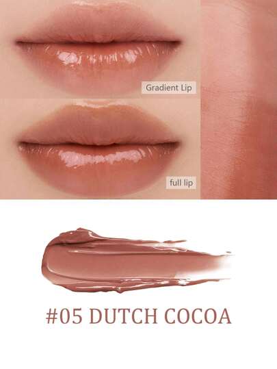 Rom&nd بلسم شفاه ملون شفاف رومان #05 Dutch Cocoa، مرطب، لون طبيعي، ثابت لفترة طويلة، أداء لوني عالي، نهاية ناعمة، لا يترك بقع، مغذي، لون زاهي، مكياج كوري، 2 جرام/0.07 أونصة