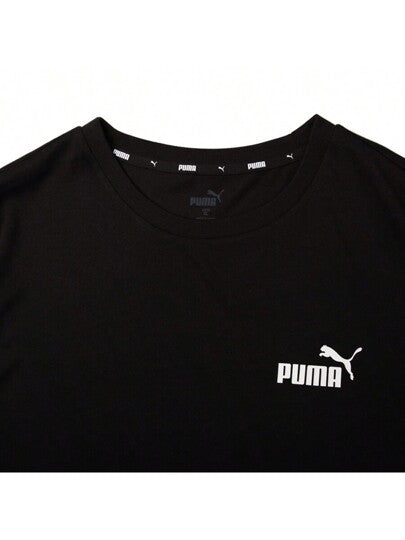 Puma تي شيرت رجالي قصير الأكمام مريح للاستخدام اليومي والرياضي ذو ياقة دائرية قطني مستوحى من طراز الصديق 670931