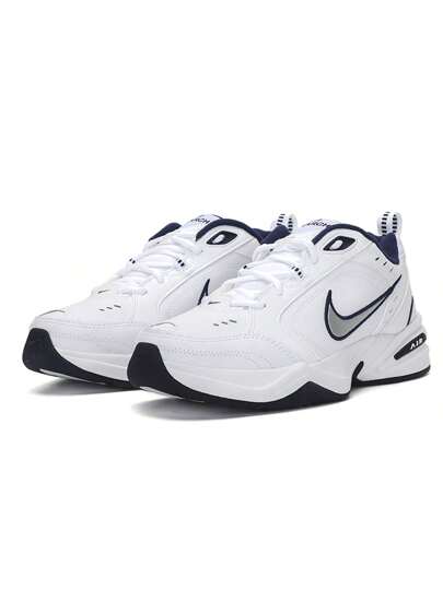 Nike أحذية رياضية كاجوال للرجال موديل AIR MONARCH IV، أحذية رياضية ذات وسادة هوائية، أحذية رياضية كلاسيكية ذات تصميم سميك، أحذية جري بوسادة هوائية كاملة الطول، أحذية تدريب لياقة بدنية-102