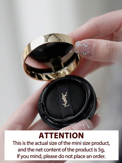 Yves Saint Laurent وسادة [ميني] CUSHION ENCRE DE PEAU LUMINOUS MATTE CUSHION FOUNDATION 20 كريم أساس خمسة جرام، أساس ذو تغطية عالية وثابت لفترة طويلة