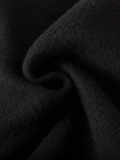 SHEIN بذلة كاجوال من القطعتين (هوديي وبنطلون) مطبوعة برسومات أحرف وأرقام مضحكة للأطفال الرضع، قماش من الفليس للخريف/الشتاء