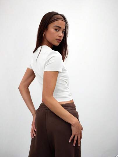 MUSERA قميص كاجوال بأكمام مقصوصة، خزانة ملابس صيفية، ملابس يومية، ملابس للمطار والعطلات، خريف وشتاء