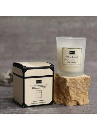طقم هدية شموع معطرة، شموع شمع الصويا 5*6 أكواب مع 5 زهور الزنبق الاصطناعية، رائع لديكور الغرف والمكتب