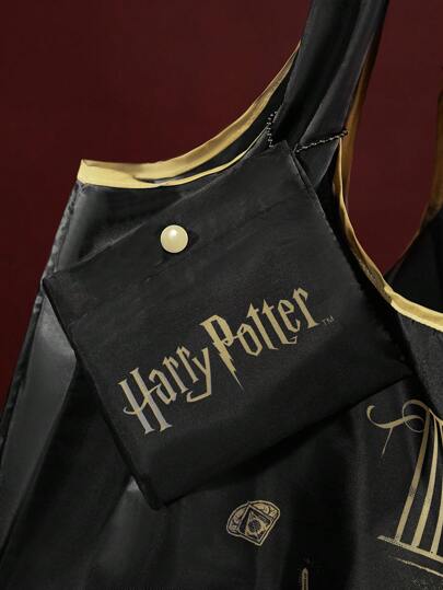 HARRY POTTER X  حقيبة تحمل رسائل وأشكال هندسية، هالوز السحرية، هاري بوتر، حقيبة سعة كبيرة للنساء، هدايا