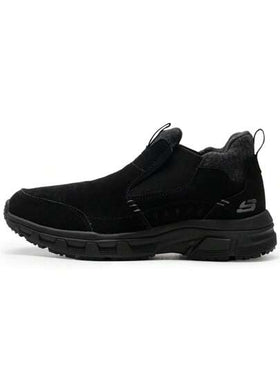 Skechers بوت ثلج جلدية عالية القمة للرجال، بوت كاجوال خارجية، بوت، بوت شتوية دافئة