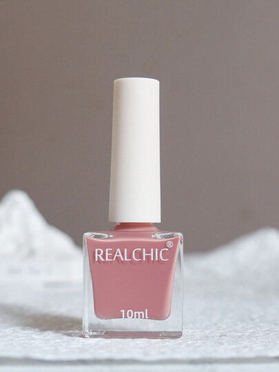REALCHIC 10مل/قطعة طلاء أظافر مائي وردي مبهت، جاف سريعًا، طويل الأمد، قابل للتقشير، تزيين أظافر النساء والفتيات، هدايا العطلات