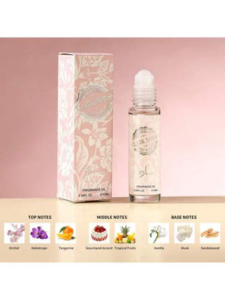 زيت العطر الفيرومون مركز عالي التركيز بنكهة الزهور/الفاكهة 10مل/0.34 أونصة سائلة، له نكهة دائمة، صغير وسهل الحمل، ويسهل استخدامه في أي وقت ، هدية مثالية لها للمواعدة وعيد الميلاد