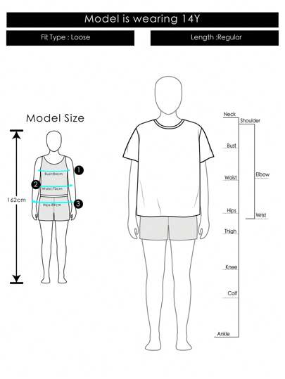 SHEIN تيشيرت بطبعة رقم 88 مقاس كبير للفتيات المراهقات، بتصميم بلوزة كرة السلة الأنيق، قميص بطبعة مريح وفضفاض، مناسب للصيف وللعودة إلى المدرسة