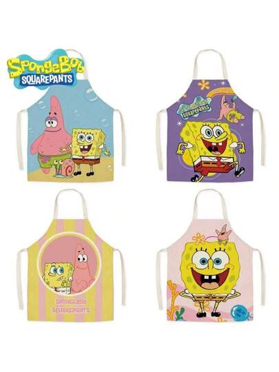 SPONGEBOB قطعة واحدة، وشاح ستاندوب (سبونج بوب)، مئزر طبخ كارتوني ، هدية مطبخ عيد الميلاد، ملابس خبز عيد الميلاد، مجموعة طبخ ، حماية مائية، طقم مطبخ جميل، ضروري تحضير الطعام، مئزر حفلة الشتاء، أدوات الشعر، منتجات الشعر وملحقاتها لصالون الحلاقة...