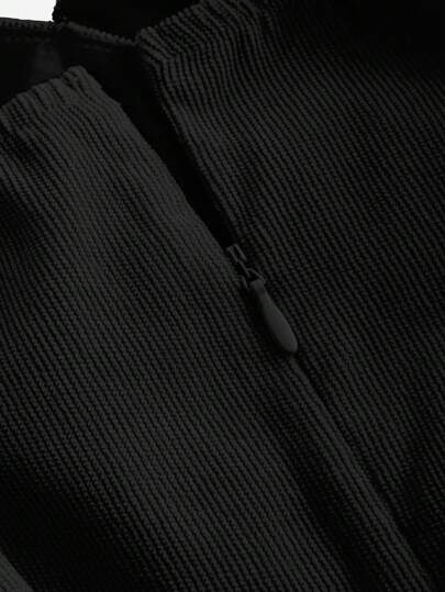 MOD جمبسوت حريمي متوشحة ذات طية وياقة على شكل V لون أحادي (مع حزام)