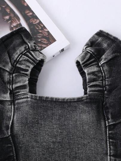 SHEIN ملابس جينز رائعة للبنات الصغار، صيفي