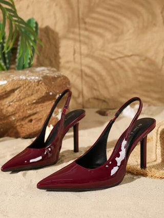 On feet& in love أحذية بكعب عالي ذات رفرف وأصبع مدبب أنيقة للنساء، مناسبة للفساتين والحفلات والذهاب إلى العمل والارتداء اليومي