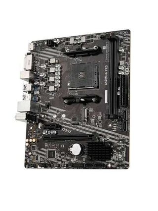 MSI لوحة أم AMD A520M-A PRO بمقبس AMD AM4 ، تدعم معالجات AMD Ryzen™ من الفئات 5000 و 5000 G و 4000 G و 3000 و 3000 G، تدعم ذاكرة وصول عشوائي مزدوجة ال- DDR4-4600ميجاهرتز (OC)، منافذ DisplayPort و و DVI-D، فتحة M.2 و SATA وفتحة PCI-E 3.0 X16