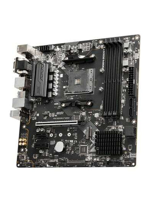 MSI لوحة أم للألعاب PRO B550M-P GEN3 AMD AM4 بتقنية معمارية القناة للذاكرة تدعم ذاكرة DDR4 بسرعة تصل إلى 4400 (OC) ميجاهرتز، تدعم معالجات سطح المكتب AMD Ryzen™ 5000 و 3000 (غير متوافقة مع AMD Ryzen™ 5 3400G و Ryzen™ 3 3200G) ومعالجات AMD Ryzen™ 4000 G-Ser