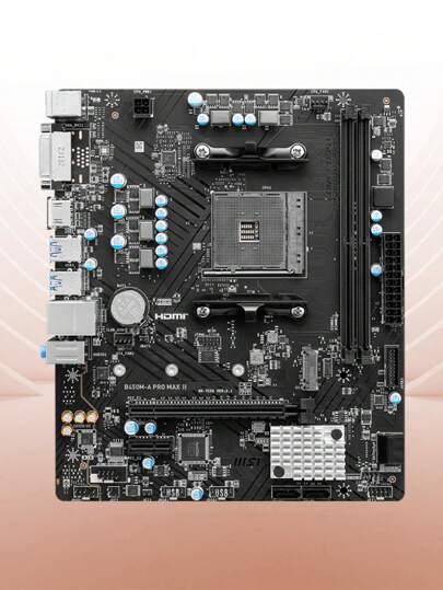 MSI لوحة الأم AMD B450M-A PRO MAX المخصصة للألعاب المقبس AM4 ، الذاكرة القناة DDR4 حتى 4133 ميجاهرتز (OC) ، M.2 SATA III USB3.2 ، تدعم معالجات سطح المكتب AMD Ryzen™ 5000 Series و 5000 G-Series و 4000 G-Series و 3000 Series و 3000 G-Series و 2000 Series و