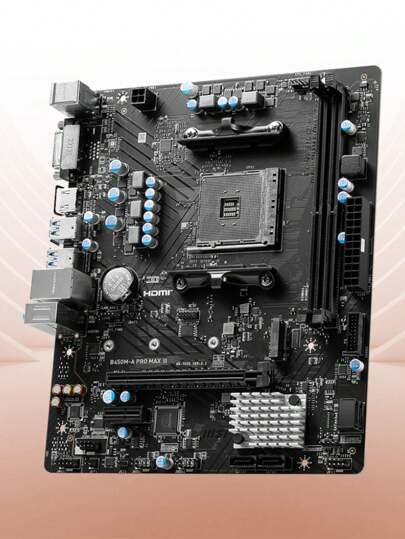 MSI لوحة الأم AMD B450M-A PRO MAX المخصصة للألعاب المقبس AM4 ، الذاكرة القناة DDR4 حتى 4133 ميجاهرتز (OC) ، M.2 SATA III USB3.2 ، تدعم معالجات سطح المكتب AMD Ryzen™ 5000 Series و 5000 G-Series و 4000 G-Series و 3000 Series و 3000 G-Series و 2000 Series و