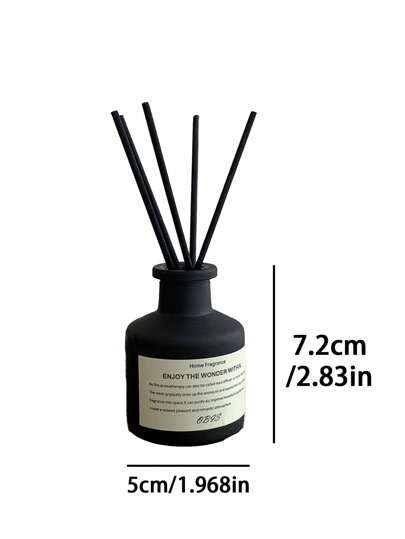 1 طقم (1 زجاجة زيت عطري + 4 عيدان خيزران) مجموعة موزع زيت عطري منزلي بدون لهب، عطر طويل الأمد، مناسب لغرفة النوم والحمام وغرفة المعيشة، رائع كهدية لعيد الميلاد ورأس السنة