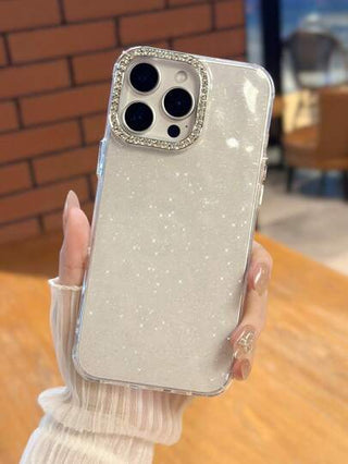 غطاء هاتف أحجار الراين براق شفاف/وردي مع فتحة الكاميرا ، متوافق مع هواتف iPhone 11/12/13/14/15/16 ، iPhone 11/12/13/14/15/16 Pro ، iPhone 11/12/13/14/15/16 Pro Max ، iPhone 14 Plus ، iPhone 15 Plus ، iPhone 16 Plus