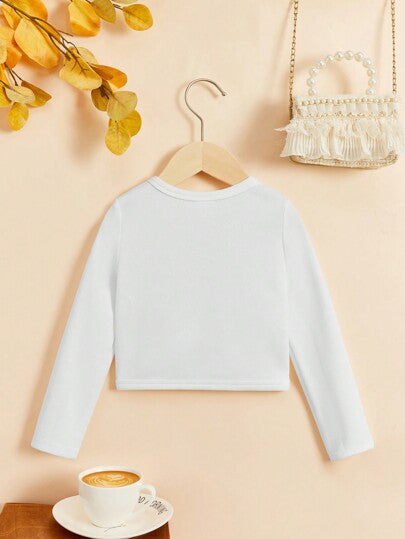 SHEIN جاكيت مفتوح امامي بنت طفل