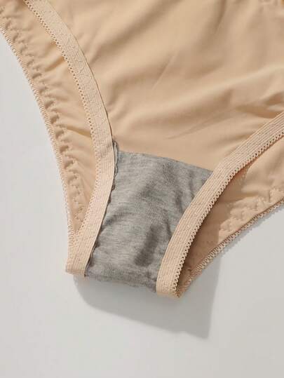 Shein Underwear&Sleepwear Basics مجموعتان من ملابس داخلية للسيدات بألوان كتلة، حمالة صدر بسلك وسراويل داخلية مثلثة