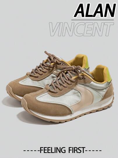 Alan Vincent أحذية رياضية رياضية جديدة لعام 2024 للنساء سميكة الأربطة متعددة الألوان، مريحة وأنيقة، أحذية جري وأحذية كاجوال رياضية للنساء لكل الأيام والمناسبات