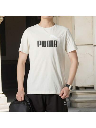 Puma تي شيرت رجالي بطراز فريند،رياضي قصير الأكمام، فضفاض، قابل للتنفس، تي شيرت بأكمام قصيرة 847666-87