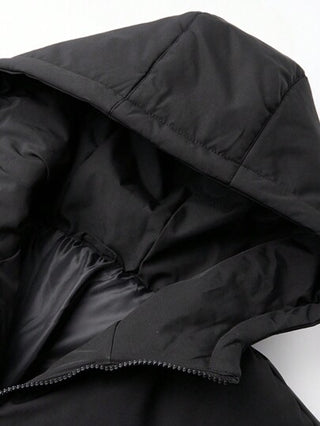 Manfinity Homme معطف كاجوال للرجال بطباعة حرفية لوني مبطن بقلنسوة, الشتاء, معطف شتوي للرجال, لون كتلة إضافة لاصوفي معطف شتوي دافئ