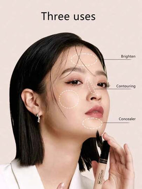 the SAEM غطاء الكمال نصيحة المخفي، أخضر وبيج، مخفي سائل متعدد الأغراض، تغطية كاملة للمكياج، مناسب للبثور والبقع الداكنة والهالات السوداء والتصبغات والعيوب، جمال كوري، مستحضرات تجميل كورية - 6.5 جرام/0.23 أونصة.