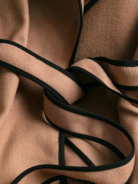 SHEIN Clasi معطف صوفي أنيق طويل الأكمام طوق ياقة للنساء بحجم كبير الخريف الشتاء