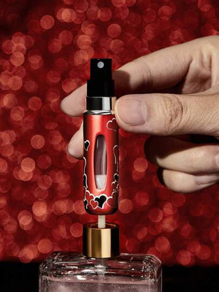 Betty Boop x SHEIN زجاجة نضح قابلة لإعادة التعبئة بشكل شخصية كرتونية وقلب، سعة 5 مل، هدايا