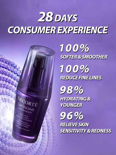 DECORTÉ سيروم DECORTE LIPSOME ADVANCED REPAIR بتجانس متعدد الطبقات متحرر بالوقت بحجم 75 مل. يخترق الخلايا السطحية بالكامل ويرطب بشكل متواصل البشرة الجافة والمتشققة أو المشكلة. ينتشر بلمسة رطبة ويشعر بملمس الحرير الناعم ويعمل طوال الليل حتى الصباح...