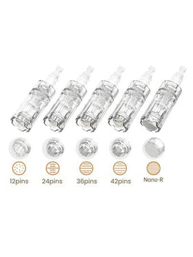 قلم الإبر الدقيقة Dr.Pen A10 - قلم إبر دقيقة احترافي، مناسب للجسم، قابل للشحن عبر USB - طقم أدوات العناية بالبشرة، يشمل 2 رأس استبدال، هدية للأمهات والنساء