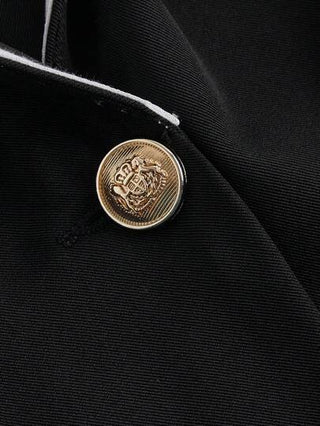 MOD بليزر/جاكيت نسائي بتصميم كوليدج كلاسيكي بلمسات من لون الوردي المتباين، مناسب لفصلي الخريف والشتاء