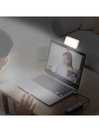 ضوء الملء بتقنية ال- LED، ضوء السيلفي للهاتف المحمول قابل للشحن، إضاءة مؤتمرات الفيديو للكمبيوتر، مصباح محمول صغير، هدية مناسبة للتصوير الذاتي والبث المباشر، إضاءة محمولة