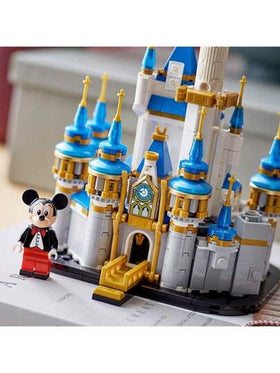 LEGO 40478 مجموعة بناء كتل البازل على شكل قصر ديزني الصغير، لعبة تجميع هدية عيد ميلاد