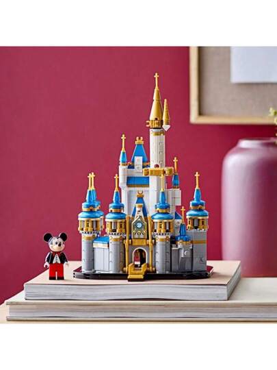 LEGO 40478 مجموعة بناء كتل البازل على شكل قصر ديزني الصغير، لعبة تجميع هدية عيد ميلاد