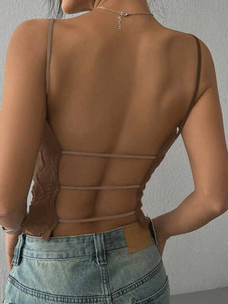 EZwear لباس علوي نسائية كاجوال بلا أكمام ذات لون واحد بتصميم بسيط وبسيط للارتداء اليومي