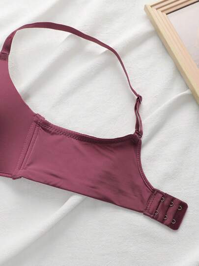 Shein Underwear&Sleepwear Basics طقم حمالة صدر بدون حمالات سادة - 3 قطع