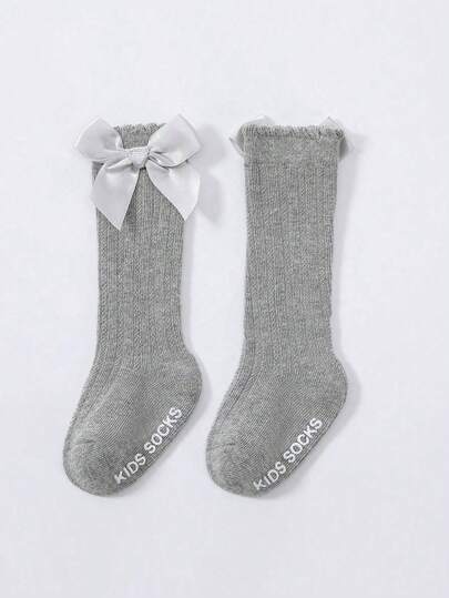 5 أزواج من جوارب الكاحل مزينة بشريط كبير الحجم للأطفال بطراز الأميرة، قابلة لمنع الانزلاق، مناسبة للربيع والصيف والخريف والشتاء